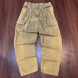 MOTHER The Private Cargo Pants in Olive Green Size 29